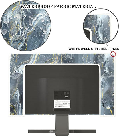 Baocicco Gray Gold Marble Waterproof 32 Inch Anti-Static Dustproof LCD/LED/HD - Image 3
