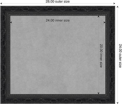 Amanti Art Black Framed Magnetic Board 24x28 Medium Vision Board - Image 2