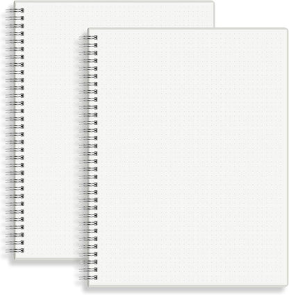 HULYTRAAT Large Dot Grid Spiral Notebook, 8.5" x 11", Premium 100gsm Ivory by HULYTRAAT