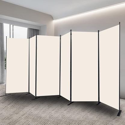 CHOSENM Room Divider, 6 Panel Folding Privacy Screens - Image 7