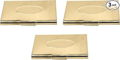 Stephanie Imports Set of 3 Slim & Minimalist Metal Business Card Holder Unisex by Stephanie+Imports