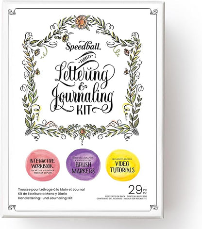 Speedball Hand-Lettering & Journaling Set, Brush Tip Pens Calligraphy, Bullet by SpeedballArt