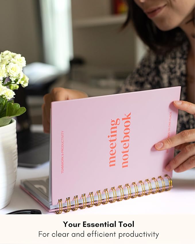 Lamare Meeting Notebook for Work Organization – Perfect Work Notebook for Note - Image 8