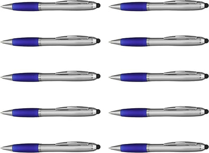 DISCOUNT PROMOS Stylus Ballpoint Pens Set of 10, Bulk Pack by DISCOUNTPROMOS