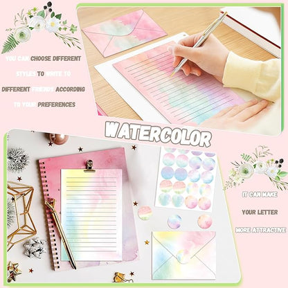 TaoBary 160 Pcs Stationery Paper Set 50 Double Sided Stationery Papers - Image 6