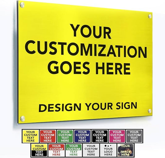 Custom Metal Signs, Personalized Aluminum, Customized Safety, Business Signs by SpeedyOrders
