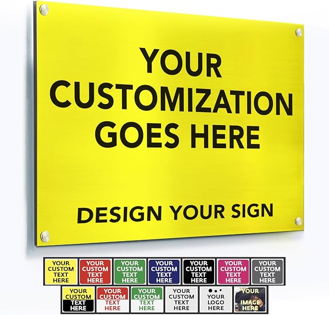 Custom Outdoor Metal Signs, Personalized Aluminum Signs, Customized Safety Signs by SpeedyOrders