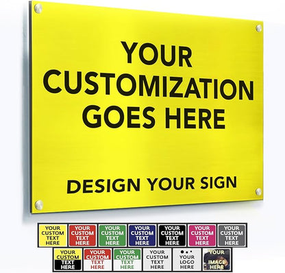 Custom Outdoor Metal Signs, Personalized Aluminum Signs, Customized Safety Signs by SpeedyOrders