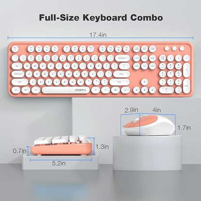 MOFII Wireless Keyboard and Mouse Combo, Computer Full Size 2.4G Plug and Play - Image 7