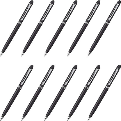 DISCOUNT PROMOS Twist Action Plastic Stylus Pens, Bulk Pack by DISCOUNTPROMOS