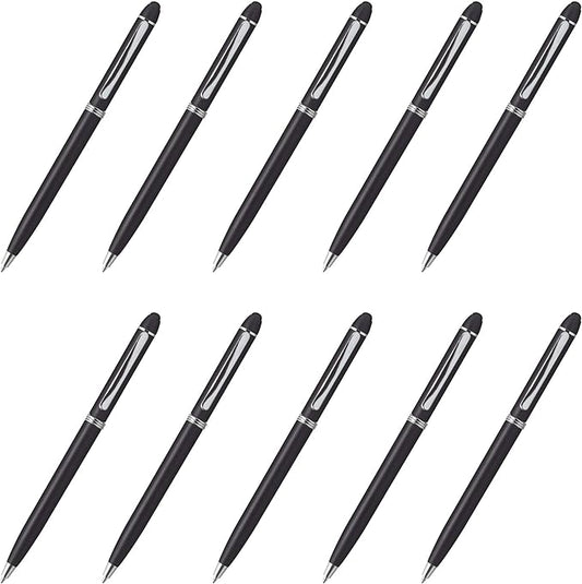 DISCOUNT PROMOS Twist Action Plastic Stylus Pens, Bulk Pack by DISCOUNTPROMOS