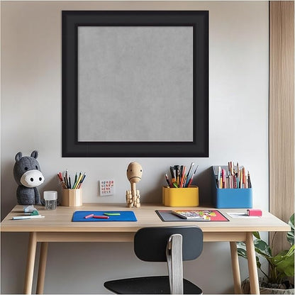 Amanti Art Black Framed Magnetic Board 25x25 Medium Vision Board - Image 5