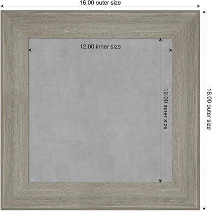 Amanti Art Grey Framed Magnetic Board 16x16 X-Small Vision Board - Image 2