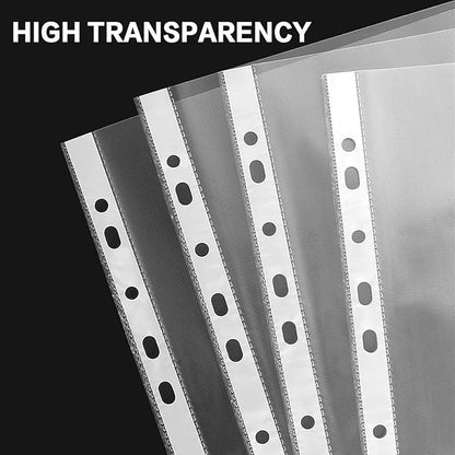Sheet Protectors, HERKKA 1000 Pack Heavy Duty Clear Plastic Page Protectors - Image 3