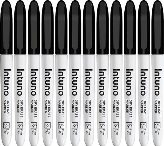 INTUNO Dry Erase Markers, Fine tip, Presentation by Unknown