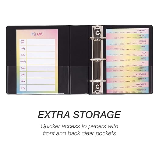 Samsill Economy 1 Inch Mini 3 Ring Binder, Made in The USA, Round Ring Binder - Image 5