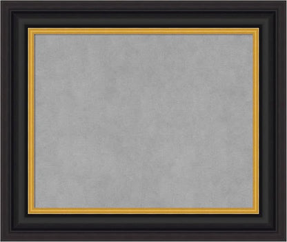 Amanti Art Black Framed Magnetic Board 22x26 Small Vision Board by AmantiArt