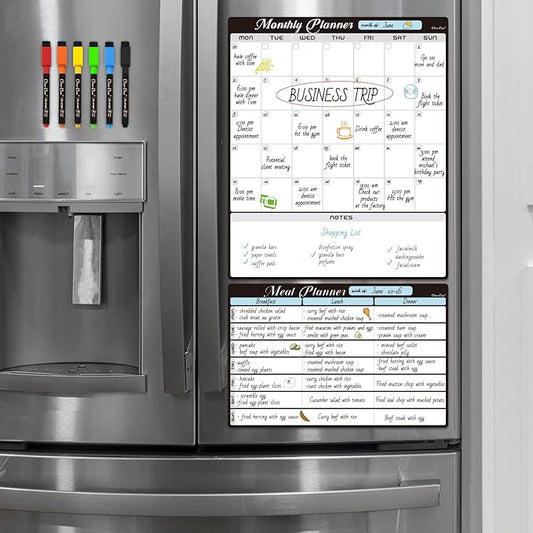 Magnetic Dry Erase Monthly Calendar Set by CleverClean