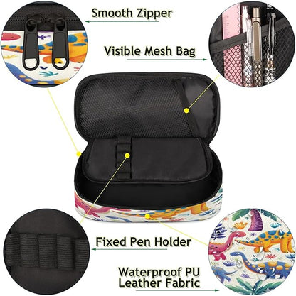 Pardick Pencil Case，Dinosaurs Cute Big Capacity Pencil Pouch Coin Pouch - Image 5