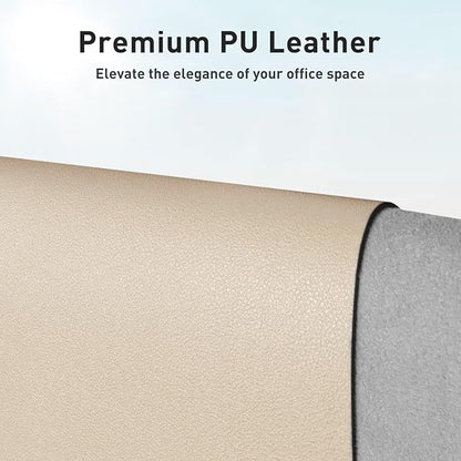 Aothia Leather Desk Pad Protector, Office Desk Mat, Large Mouse Pad, Non-Slip - Image 2