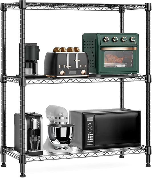 M MZG 750 lbs 3 Tier Storage Rack Metal Wire Shelving Unit, Storage Standing by MEIGAOPLASTICANDMETALHKCOLIMITED