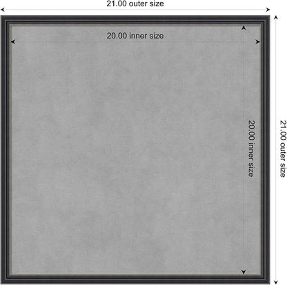 Amanti Art Black Framed Magnetic Board 21x21 Medium Vision Board - Image 4