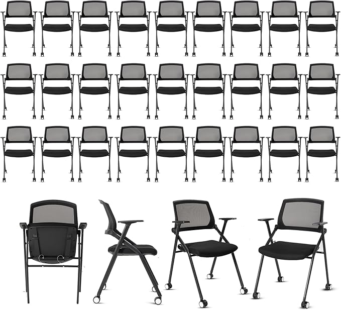 VACYOVKE 30 Pack Conference Room Chairs Guest Reception Chair by Vacyovkeofficechairs