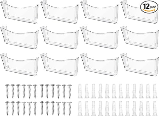 Colarr 12 Pcs Expandable Pocket Wall File Set Plastic Wall Mountable Space by Colarr