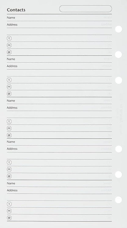 FILOFAX Name/Address/Telephone Refill - Image 2
