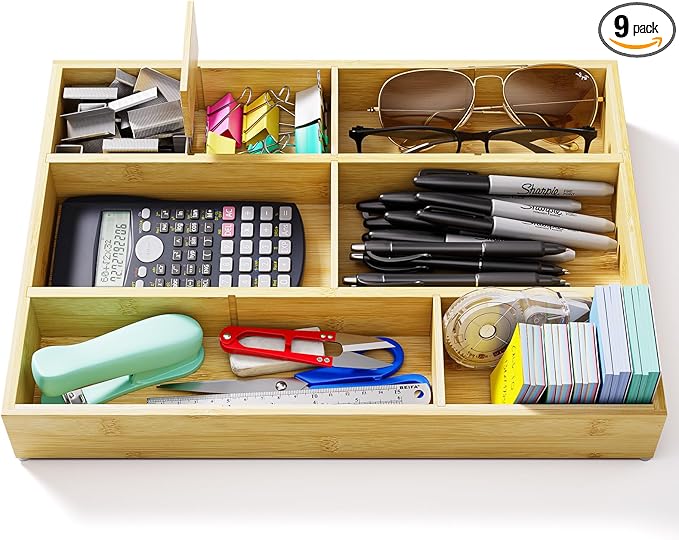 VA1KENE Bamboo Drawer Organizer by VA1KENE