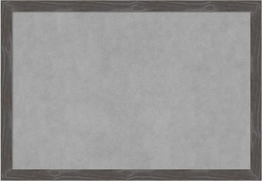 Amanti Art Grey Framed Magnetic Board 27x39 Large Vision Board by AmantiArt