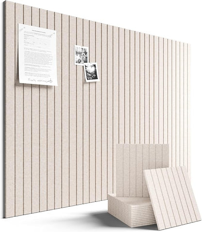 Fluxynara Large Felt Bulletin Board 48" x 36" Cork Board Alternative-12 Pack by FLUXYNARA