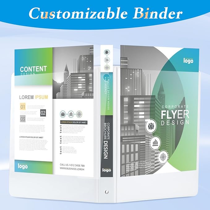 CIXILDTS 2" 3 Ring Binder, Standard 2-inch Round Ring Binder Fit Letter Size - Image 6