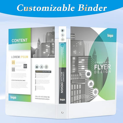 CIXILDTS 1-inch Round Ring Binder, Standard 3 Ring Binder Fit Letter Size Paper - Image 6