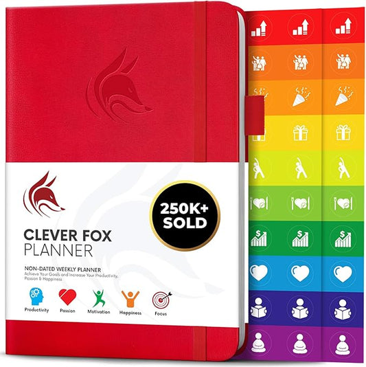 Clever Fox Planner – Undated Weekly & Monthly Planner by CleverFox