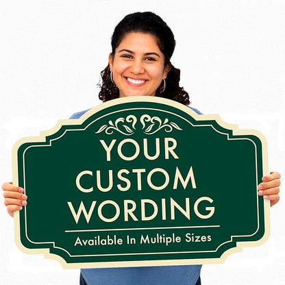 Personalized Green Outdoor Metal Sign, 30x24 In, Waterproof, USA Made - Image 8