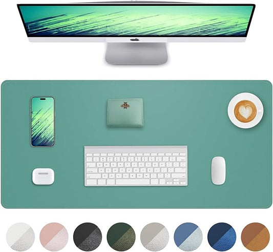 Leather Desk Pad Protector, Desk Mat, Large Mouse Pad, Non-Slip Desk Pad by AFIING