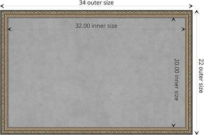 Amanti Art Silver Framed Magnetic Board 22x34 Large Vision Board - Image 4
