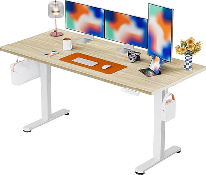 Ergear Height Adjustable Electric Standing Desk, 63x 28 Inches Sit Stand up Desk by ErGear