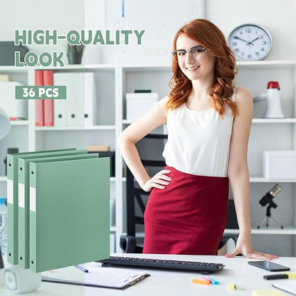 Henoyso 36 Pcs 3 Ring Binder 0.5 Inch Round Fits Letter Size 8.5'' x 11'' Paper - Image 6