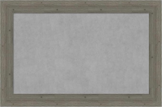 Amanti Art Grey Framed Magnetic Board 31x47 Large Vision Board by AmantiArt