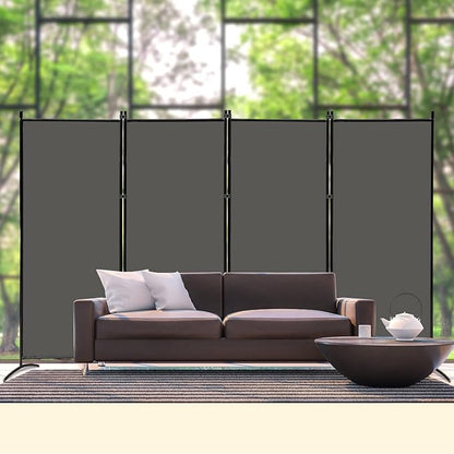 MAYOLIAH 4 Panel Privacy Screen Room Dividers 6FT Tall Portable Office Wall - Image 2