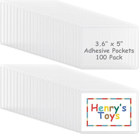 Jeyiour 100 Pcs Label Holders Adhesive Nameplate Pockets Storage Bin Labels by Jeyiour