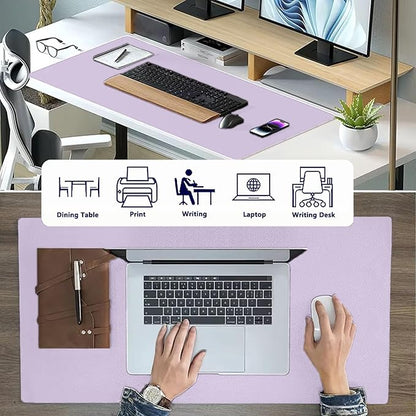 PU Leather Desk Pad Protector Gaming Mouse Pad Non Slip Desk Mat - Image 4