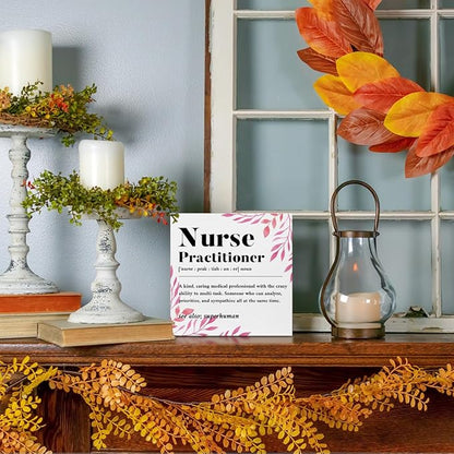 Nurse Practitioner Gifts for Women, Nurse Gifts Wood Box Sign, Appreciation - Image 5