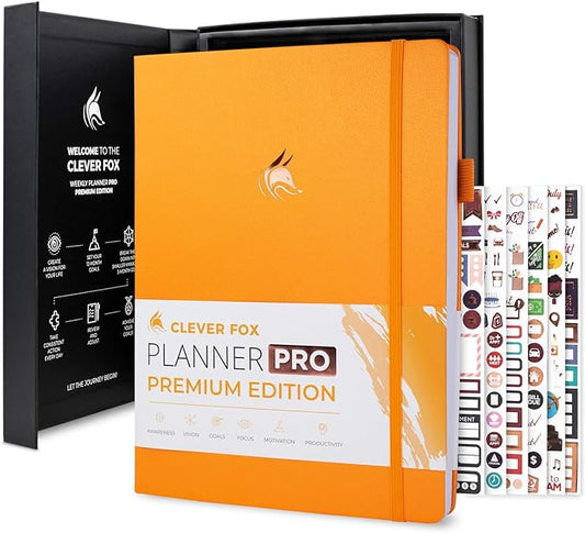 Clever Fox Planner Pro Premium – Luxurious Weekly & Monthly Planner by CleverFox