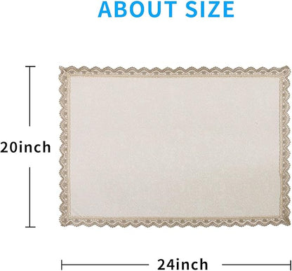 MINJIATEX Couch arm Covers, Non-Slip lace Sofa arm Covers Set of 2 Washable - Image 6