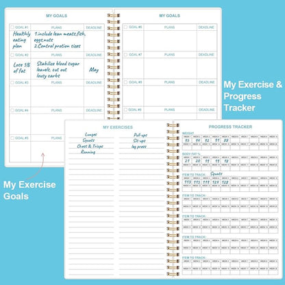 Simplified Fitness Journal for Women & Men, A5 Workout Journal/Planner Daily - Image 4