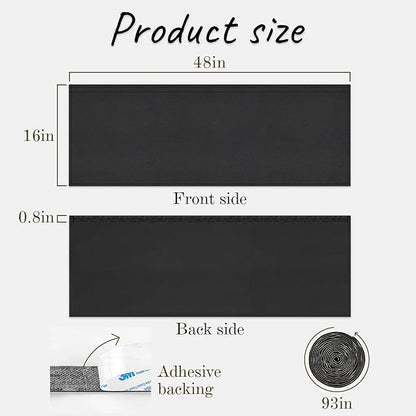 EcoBrisa 48" Under Desk Privacy Panel Self-Adhesive Modesty Panel Stand Up Desk - Image 3