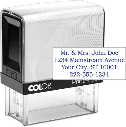 COLOP Medium Size Self Inking Custom Text Stamp by Rubber+Stamp+Creation